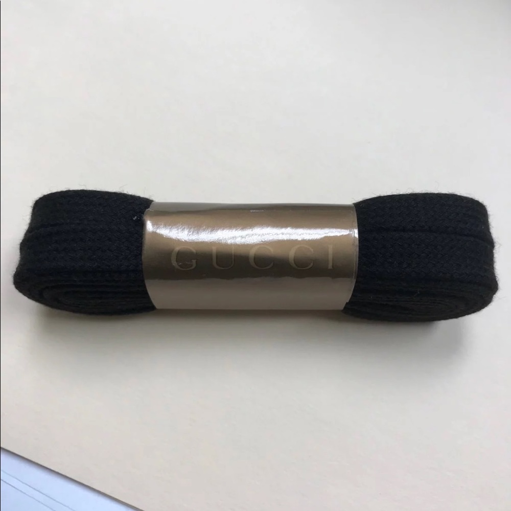 NWOT Authentic Gucci Shoe Lace Black